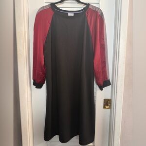 Vivi by Violet Weekend Size XL Jersey Sheath Dress w/Slight Balloon Sleeves